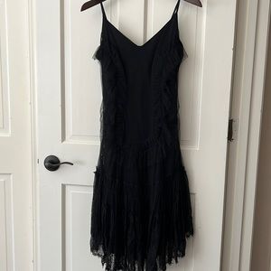Black sheer party dress, brand Max Studio, size medium with a good condition
